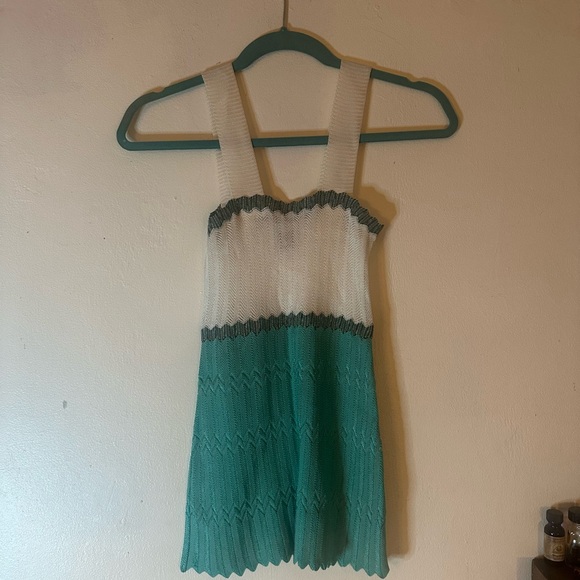 M by Missoni White and Green Knit Top Size 4 - Picture 1 of 11